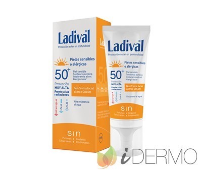 LADIVAL PIELES SENSIBLES FPS50+ CON COLOR